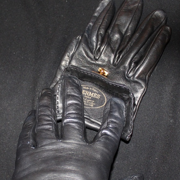 Hermès Soya Gloves Sz7 - Picture 6 of 6